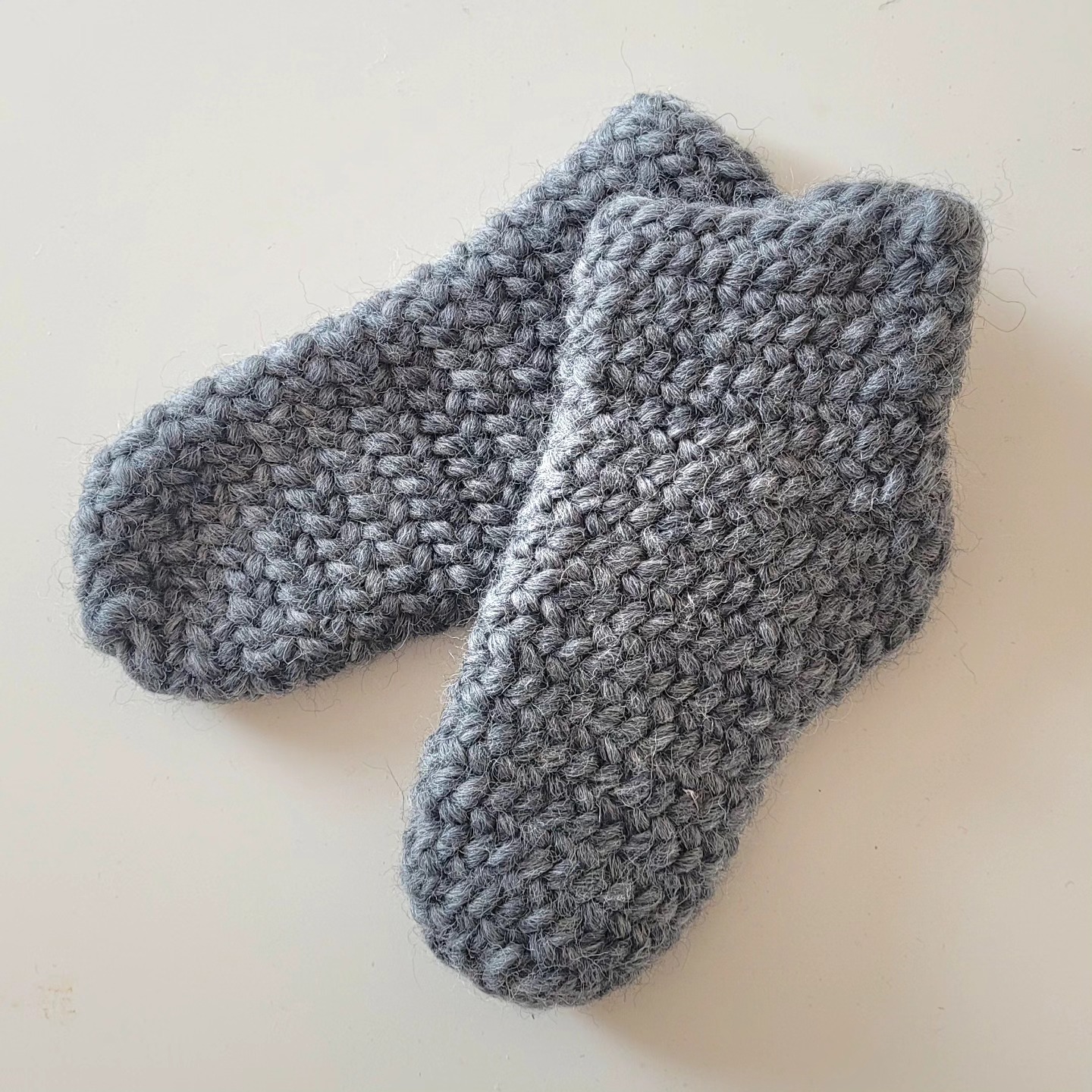 Wollsocken grau für Kinder