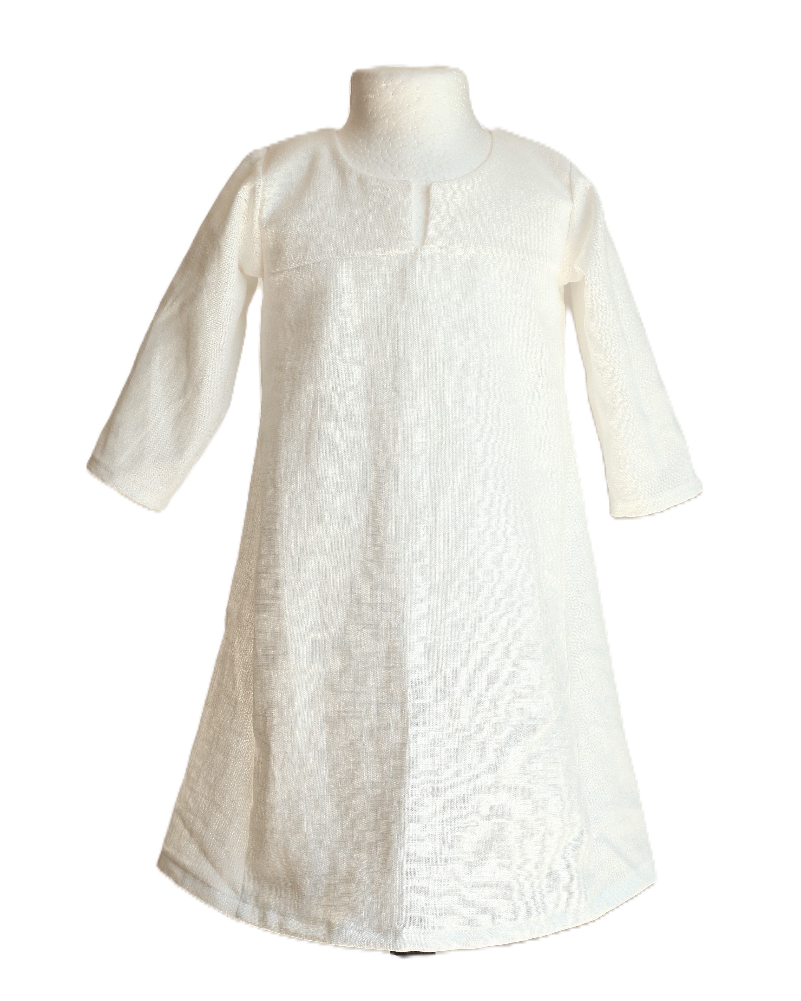 Unterkleid aus Leinen Weiß