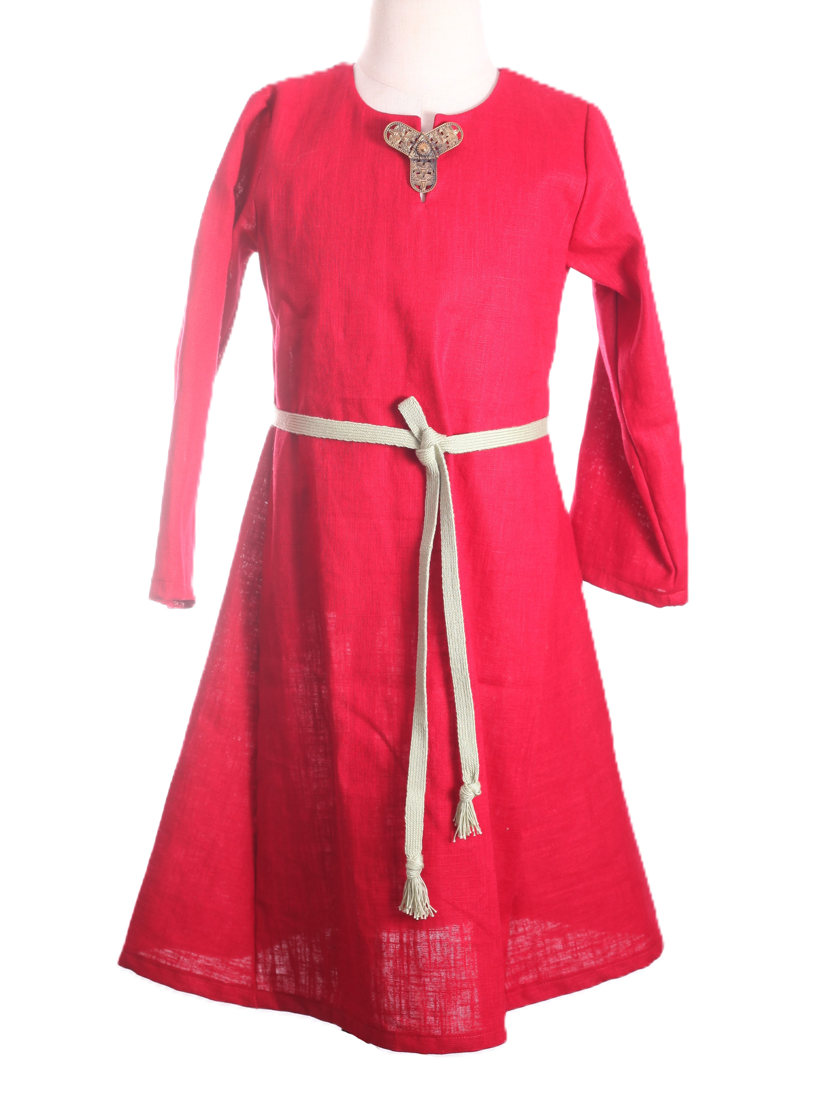 Mittelalterkleid für Kleinkinder rot
