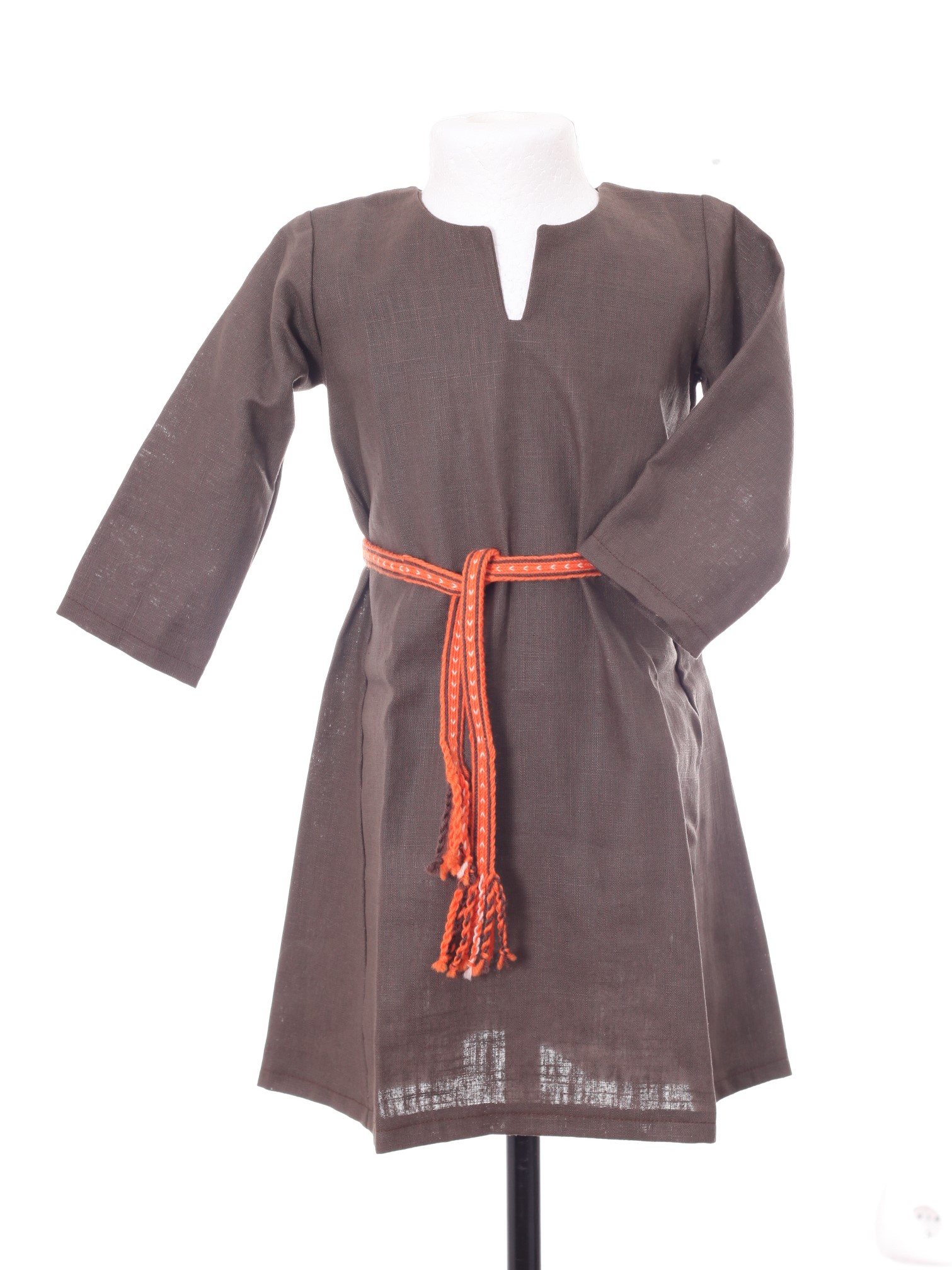 Leinenkleid braun